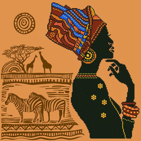 dotz Diamond Dotz African Elegance - 19.3" x 19.3"