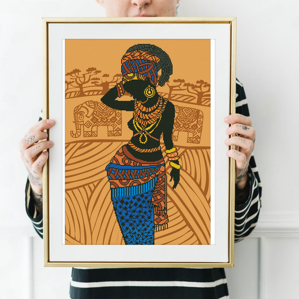 Dotz Diamond Dotz African Princess - 20.5" X 29.9"