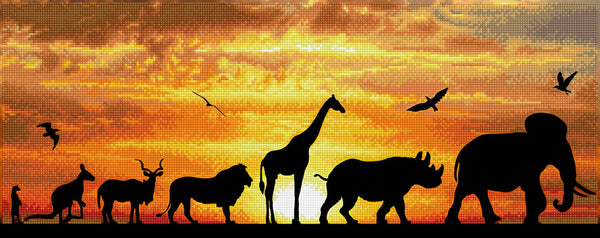 dotz Diamond Dotz African Sky - 28.4" x 8.7"