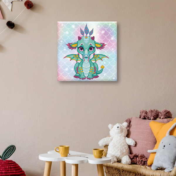 Dotz Diamond Dotz Ariel The Baby Dragon - 8.7" X 8.7"