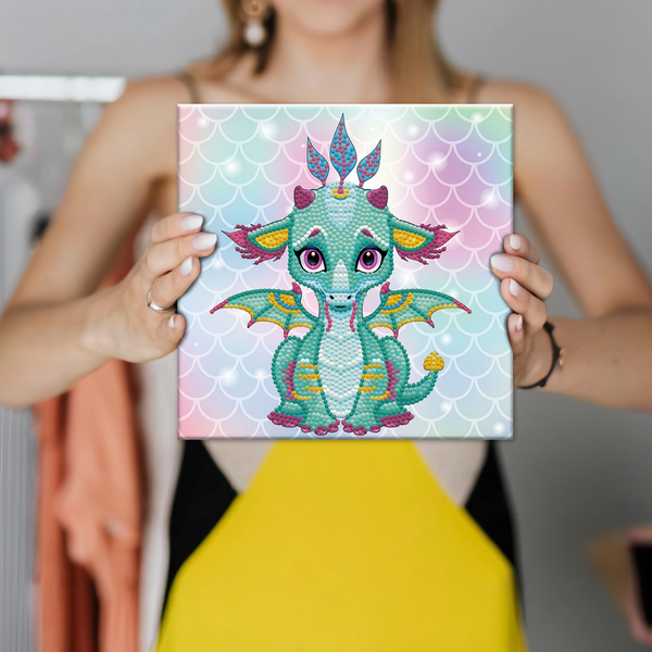 Dotz Diamond Dotz Ariel The Baby Dragon - 8.7" X 8.7"