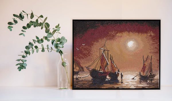 Dotz Diamond Dotz Asleep At Sea - 20.5" X 16.5"