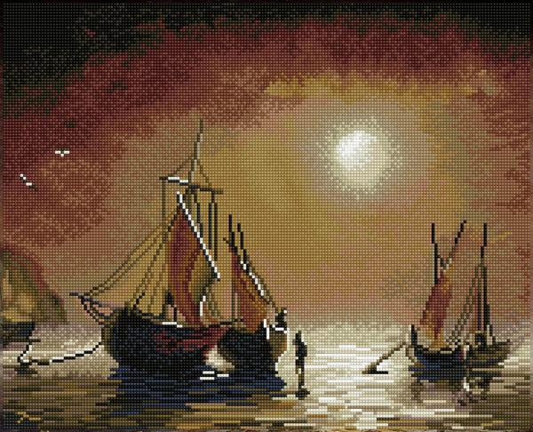 dotz Diamond Dotz Asleep at Sea - 20.5" x 16.5"