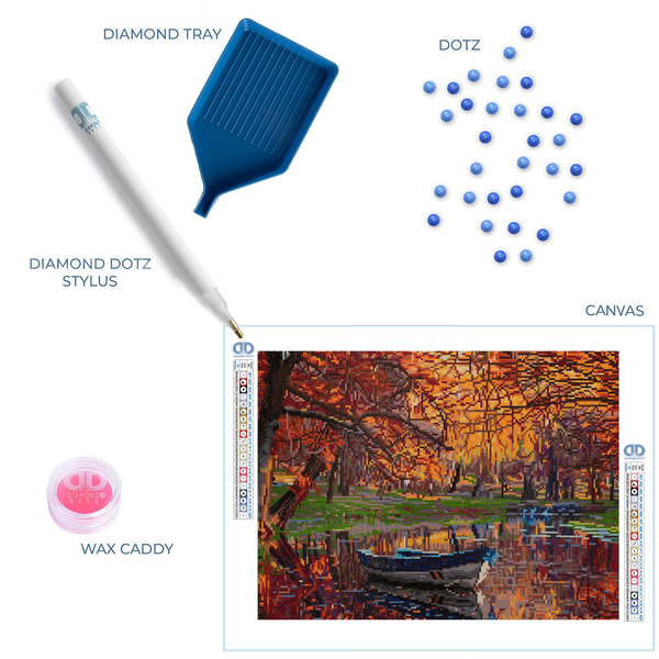 Dotz Diamond Dotz Autumn Lake - 28.0" X 18.5"