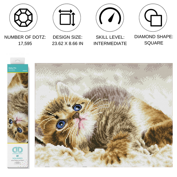 Dotz Diamond Dotz Baby Pie - 16.1" X 12.2"