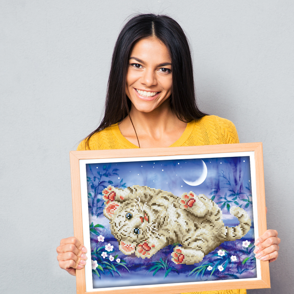 Dotz Diamond Dotz Baby Tiger Roly Poly - 14.0" X 11.0"