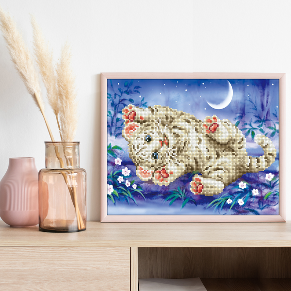 Dotz Diamond Dotz Baby Tiger Roly Poly - 14.0" X 11.0"