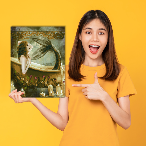 Dotz Diamond Dotz Bath Time Mermaid - 20.5" X 26.8"