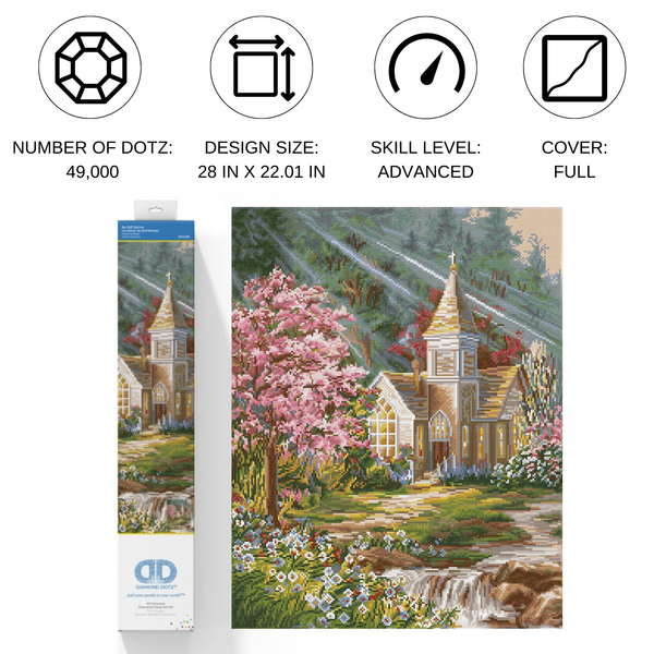 Dotz Diamond Dotz Be Still Spring - 22.0" X 28.0"