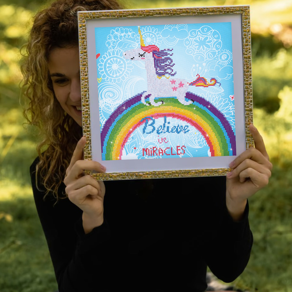 Dotz Diamond Dotz Believe In Miracles - 13.8" X 13.8"
