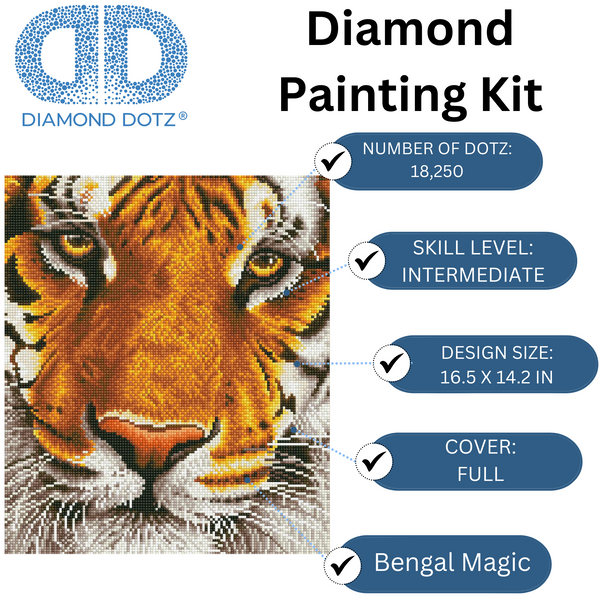 Dotz Diamond Dotz Bengal Magic - 14.2" X 16.5"