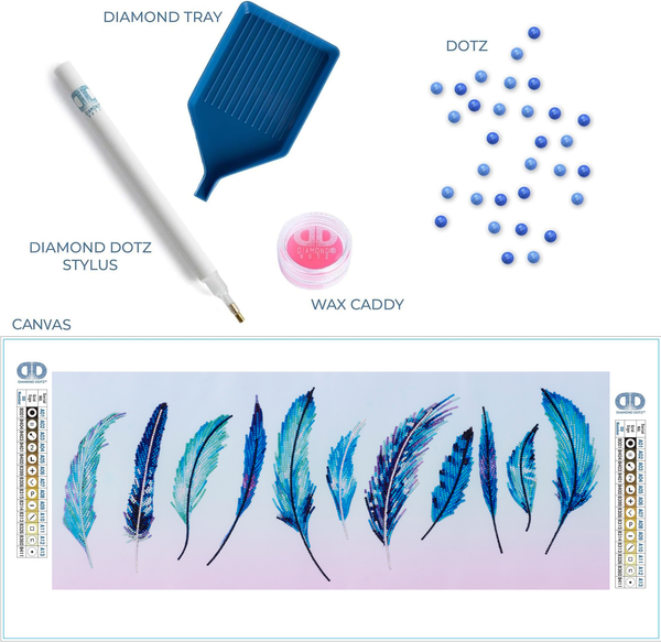 Dotz Diamond Dotz Birds Of A Feather - 30.3" X 11.8"