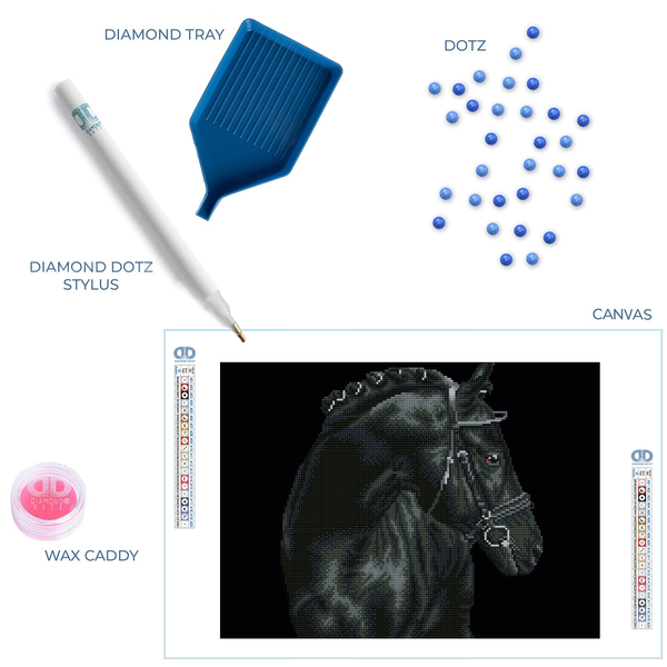 Dotz Diamond Dotz Black Sheen - 16.5" X 20.5"