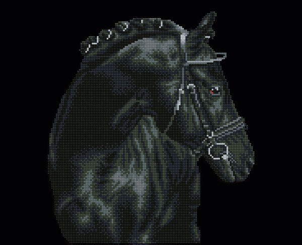 dotz Diamond Dotz Black Sheen - 16.5" x 20.5"