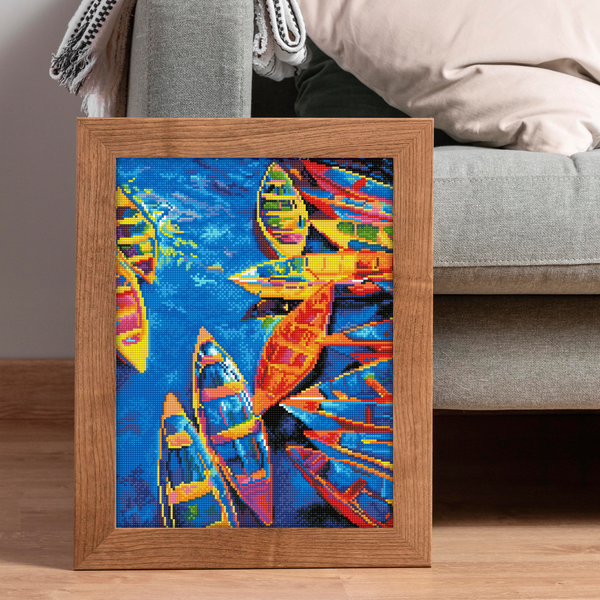 Dotz Diamond Dotz Blue Bay - 13.8" X 17.7"