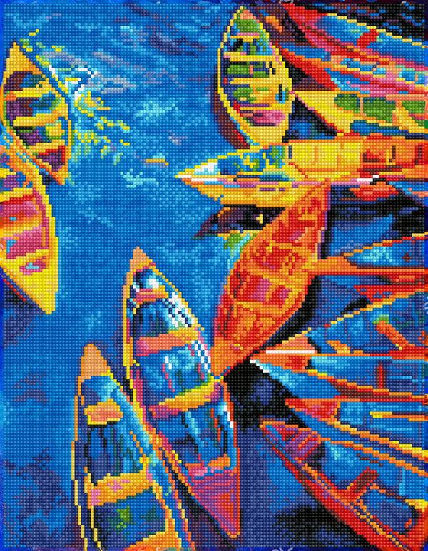 dotz Diamond Dotz Blue Bay - 13.8" x 17.7"