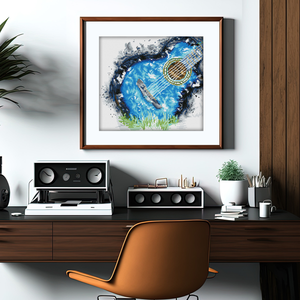 Dotz Diamond Dotz Blue Grass - 13.4" X 12.2"