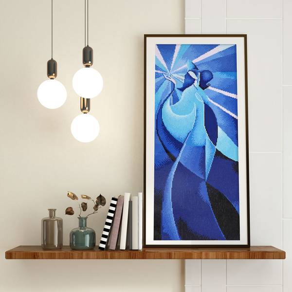 Dotz Diamond Dotz Blue Madonna - 12.6" X 30.3"