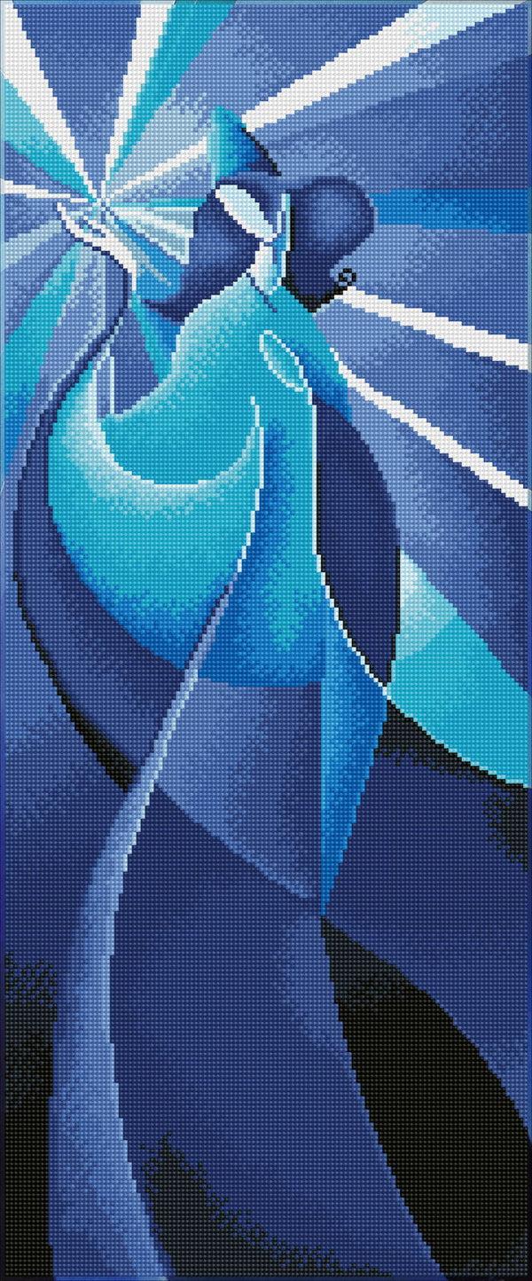 dotz Diamond Dotz Blue Madonna - 12.6" x 30.3"