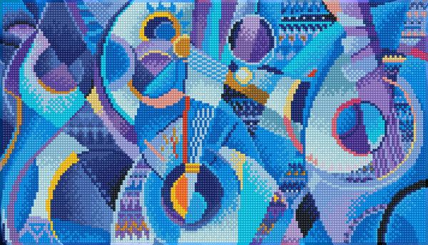 dotz Diamond Dotz Blue Moods - 18.5" x 10.6"