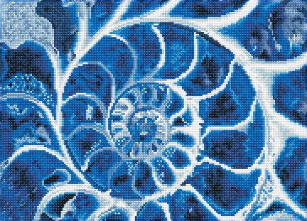 dotz Diamond Dotz Blue Nautilus - 20.1" x 14.6"