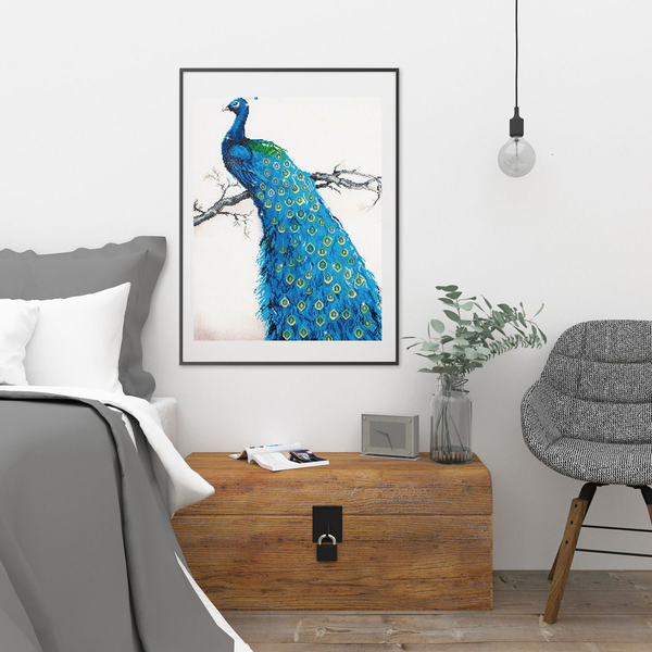 Dotz Diamond Dotz Blue Peacock - 23.6" X 33.1"