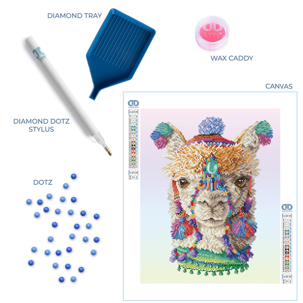 Dotz Diamond Dotz Bohemian Alpaca - 16.1" X 20.1"