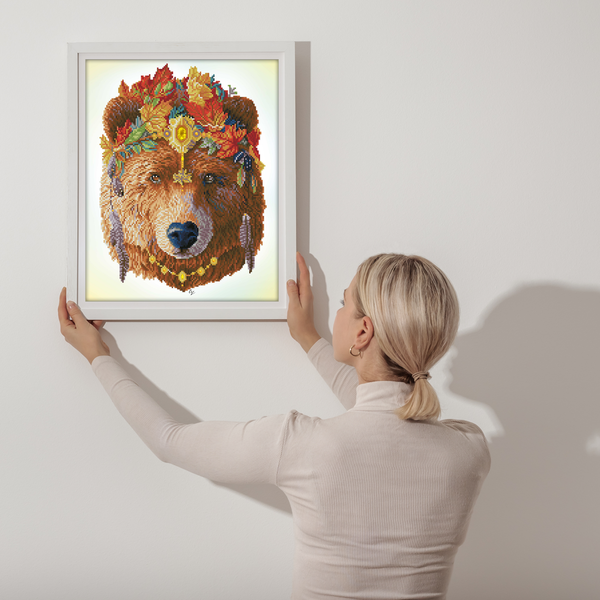 Dotz Diamond Dotz Bohemian Bear - 16.1" X 20.1"