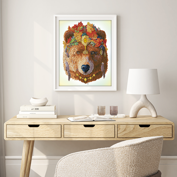 Dotz Diamond Dotz Bohemian Bear - 16.1" X 20.1"