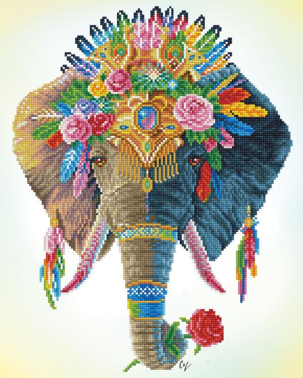 dotz Diamond Dotz Bohemian Elephant - 16.1" x 20.1"