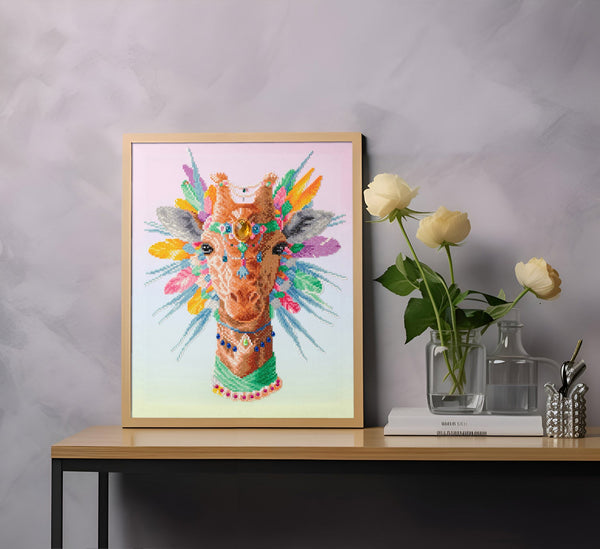 Dotz Diamond Dotz Bohemian Giraffe - 16.1" X 20.1"