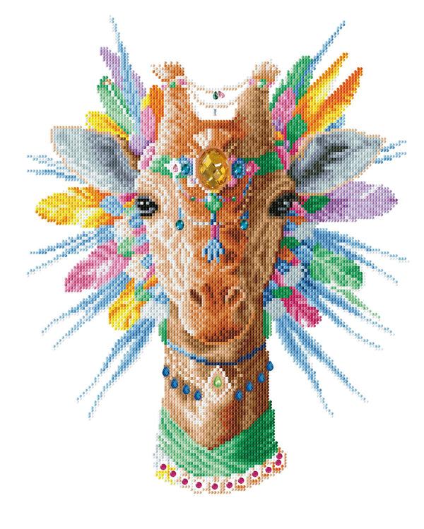 Dotz Diamond Dotz Bohemian Giraffe - 16.1" X 20.1"