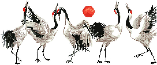 Dotz Diamond Dotz Brolga Dance - 30.3" X 12.6"