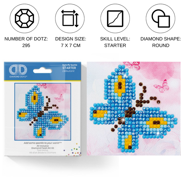 Dotz Diamond Dotz Butterfly Sparkle - 3.0" X 3.0"