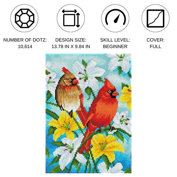 Dotz Diamond Dotz Cardinal Family - 13.8" X 9.8"