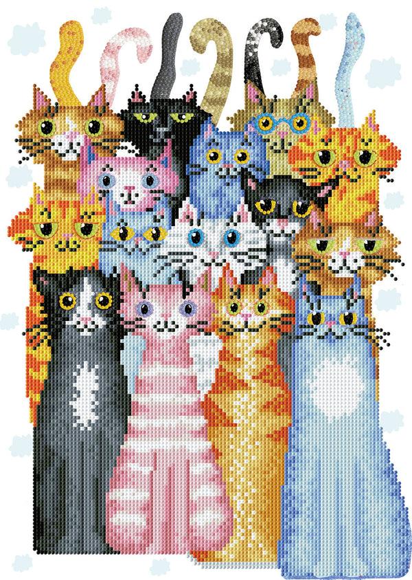 dotz Diamond Dotz Cats Meow - 12.6" x 17.7"