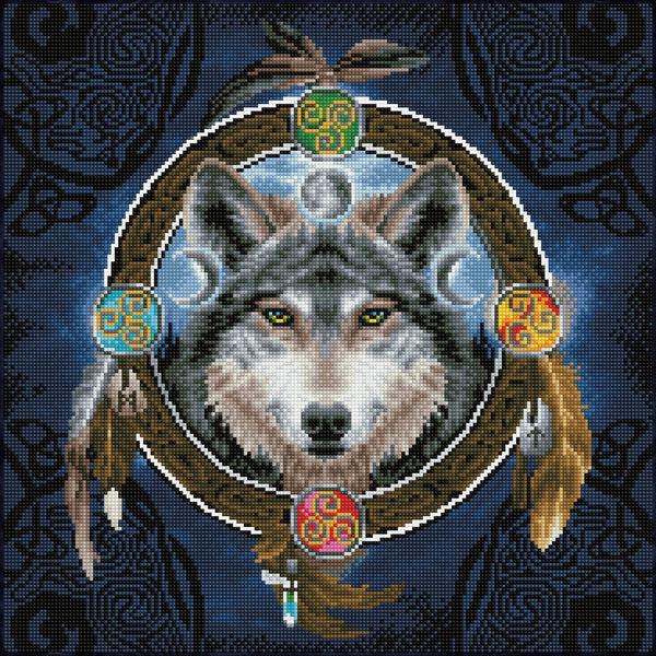 dotz Diamond Dotz Celtic Wolf Guide - 20.3" x 20.3"