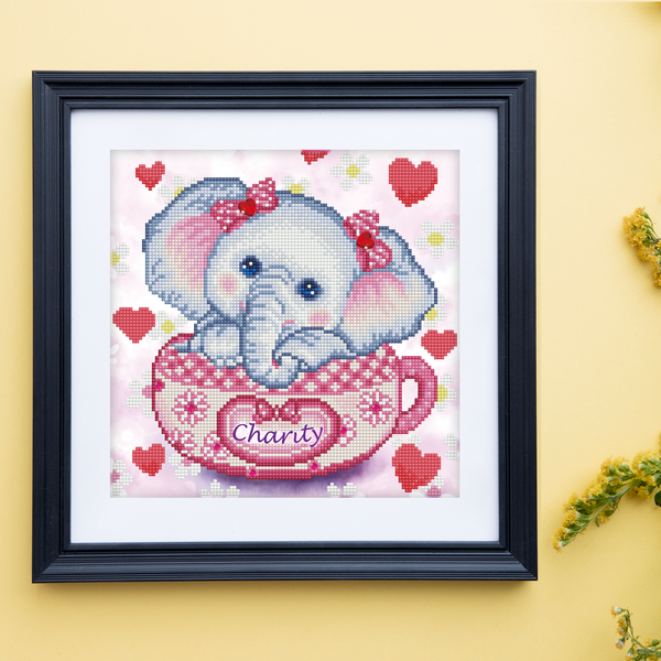 Dotz Diamond Dotz Charity Elephant - 11.8" X 11.8"