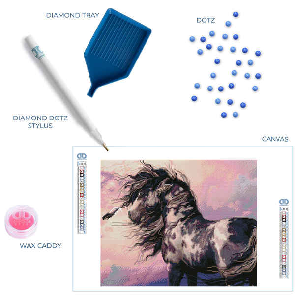 Dotz Diamond Dotz Cherokee-Blue - 20.5" X 16.5"