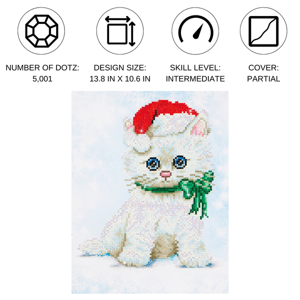 Dotz Diamond Dotz Chrissy Kitty - 10.6" X 13.8"