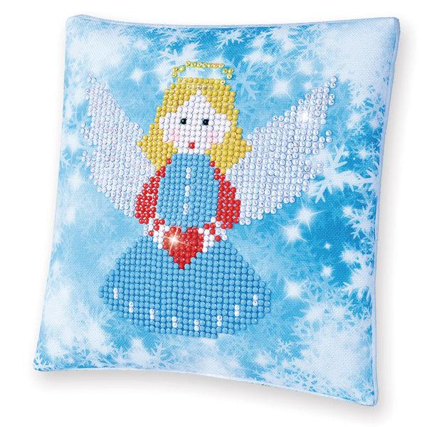 dotz Diamond Dotz Christmas Angel Pillow - 7.1" x 7.1"