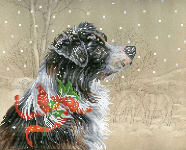 dotz Diamond Dotz Christmas Collie - 19.7" x 15.8"