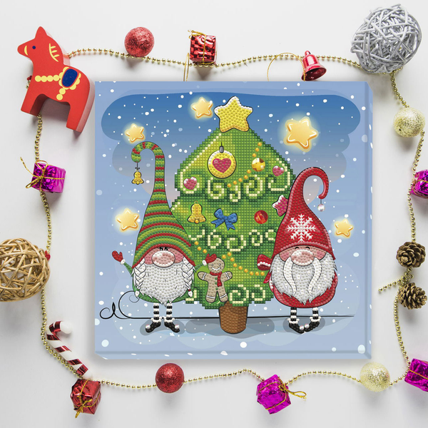 Dotz Diamond Dotz Christmas Elves - 11.0" X 11.0"