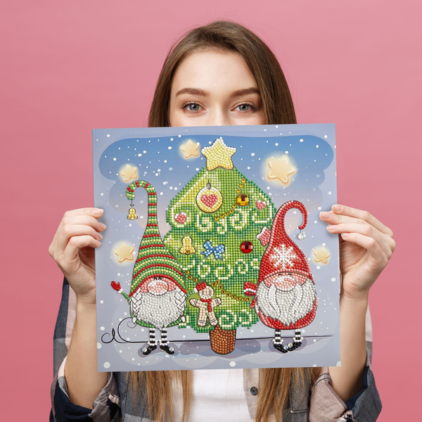 Dotz Diamond Dotz Christmas Elves - 11.0" X 11.0"