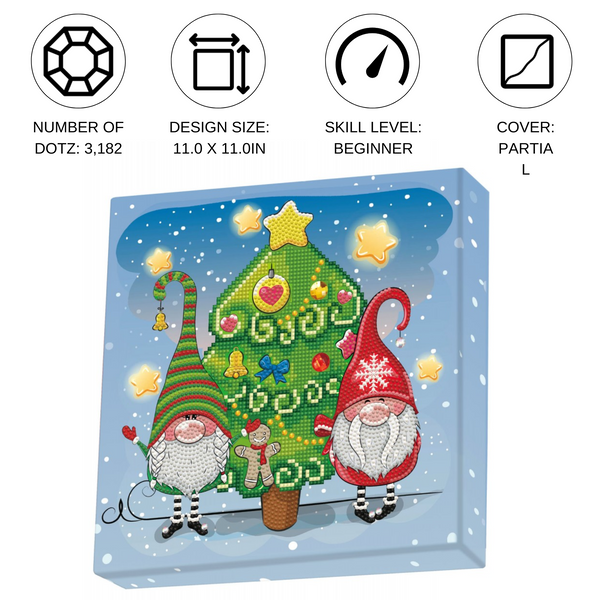 Dotz Diamond Dotz Christmas Elves - 11.0" X 11.0"