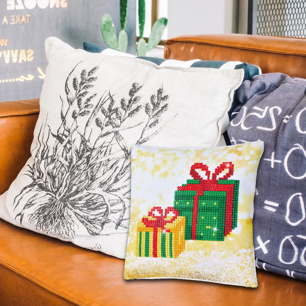 Dotz Diamond Dotz Christmas Gifts Pillow - 7.1" X 7.1"