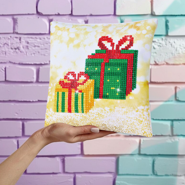 Dotz Diamond Dotz Christmas Gifts Pillow - 7.1" X 7.1"