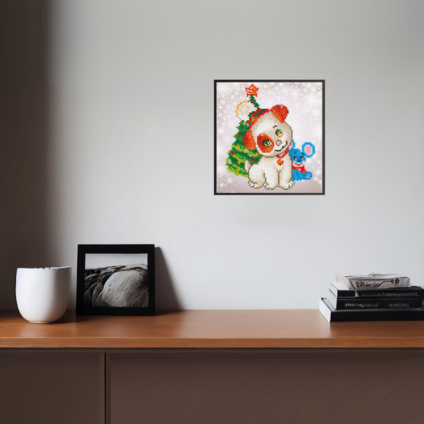 Dotz Diamond Dotz Christmas Pup & Mouse - 9.1" X 9.8"