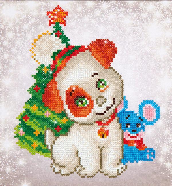 dotz Diamond Dotz Christmas Pup & Mouse - 9.1" x 9.8"