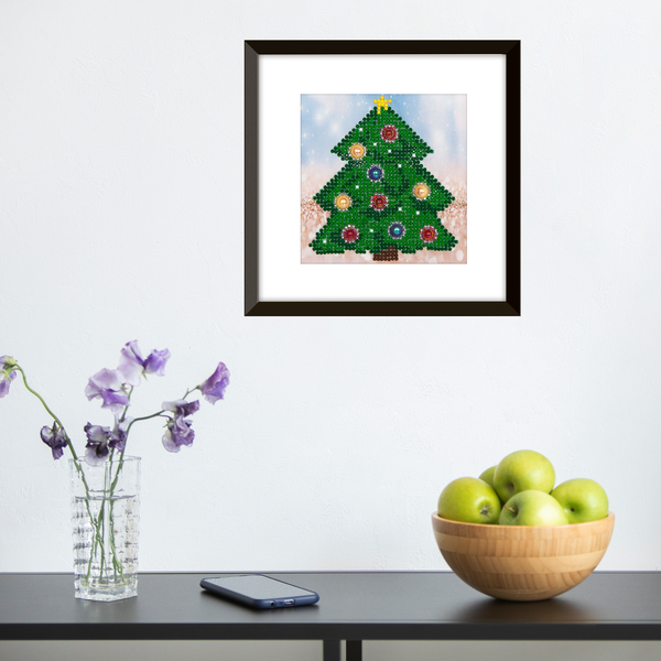 Dotz Diamond Dotz Christmas Tree Picture - 5.3" X 5.3"